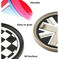 thumbnail image 2 of Red/Blue 73mm Union Jack UK Flag Style Silicone Insert Mats For Mini Cooper R55 R56 R57 R58 R59 Front Console Drink Holders, 2 of 9