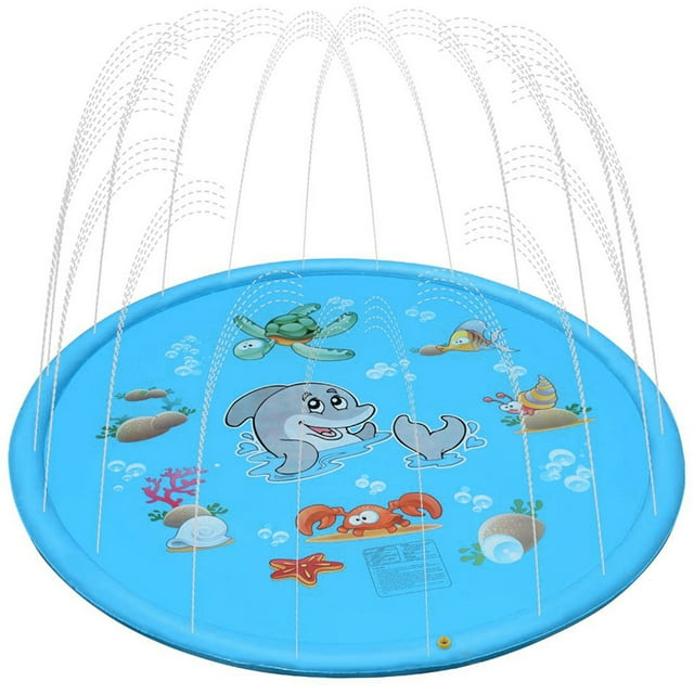 Water Game Play Mat,Outdoors Inflatable Water Spray Water Mat Water Sprinkler Mat Professional Grade