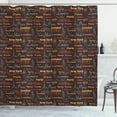 thumbnail image 1 of Ambesonne City Shower Curtain, Famous Places of World, 69"Wx75"L, Multicolor, 1 of 3