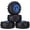 Y-shaped Blue, variant on Zhangyh 4pcs 125mm Tyre RC Monster Truck Rubber Tyres and Plastic Wheel Rims Set Compatible with 1/10 RC Crawler Car for Truggy Truck for HSP HPI Tamiya Kyosho