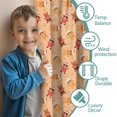 thumbnail image 3 of Blackout Kids Curtains,Orange Christmas Gingerbread Man Pattern Childrens Insulated Curtains Set Of 2,Bedroom Essentials,Toddler Room Decor 42"x54", 3 of 5