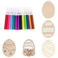 thumbnail image 2 of ERTZAE Easter Craft Bundle,12-Color Portable Watercolor Markers,Unfinished Wooden Egg Ornaments,Diy Spring Decor Kit,Kid-Friendly Travel-Ready Pens,Personalized Hanging Easter Decor, 2 of 8