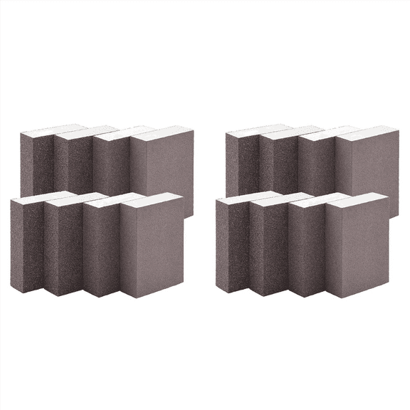 16Pack Sanding Sponges Coarse Fine Sanding Blocks in 60-220 Grits Sand Foam Sandpaper for Metal Wood Polish