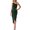 Green dresses for women, variant on Wycnly Dresses for Women Basic Ruched Bodycon One Shoulder Irregular Wrap Strap Dresses Sleeveless Slash Neck Solid Summer Midi Formal Dress Black XXL