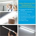thumbnail image 5 of 4Ft LED T8 Tubes - High Energy Efficiency, Double Ended Power - 5000K, 1600 Lumens, 9.5W - Type B, Direct Wire, Ballast Bypass Installation - LED Replacement for Fluorescent Tubes - 25 Pack, 5 of 7