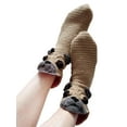 thumbnail image 3 of ZAXARRA Chaussettes Décontractées pour Femmes Hiver Automne, Style Animal Patchwork Antidérapant Chaussettes de Sol, 3 of 9