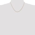 thumbnail image 2 of 14k Rose Gold 18 Inch .7mm Cable Rope Chain Necklace Pendant Charm Carded, 2 of 10