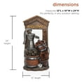 thumbnail image 4 of Alpine Corporation 2 Tier Fountain w/ Waterfall Pump and Barrel, 24 Inch Tall, 4 of 11