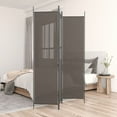 thumbnail image 6 of vidaXL 4-Panel Anthracite Fabric Freestanding Room Divider 78.7"x86.6" for Home Office, 6 of 32