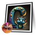 thumbnail image 2 of Cuadros Decorativos 5D bricolaje taladro redondo completo diamante pintura dinosaurio letra C decoración del hogar (NH3120) DQrwqpou Nuevos Originales, 2 of 9