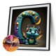 thumbnail image 2 of Cuadros Decorativos 5D bricolaje taladro redondo completo diamante pintura dinosaurio letra C decoración del hogar (NH3120) Wdftyju  de costura negro 4 estilos, 2 of 9