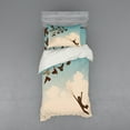 thumbnail image 2 of Ambesonne Colorful Bedding Set 4 Pcs, Flying Pigeons Birds, Queen, Multicolor, 2 of 3
