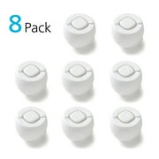 Safety 1st OutSmart Knob Covers 8pk, White, Toddler