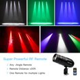 thumbnail image 2 of Pinspot Light with Remote, JLPOW Super Bright Mirror Ball Spotlight, Mini 15W RGBW LED Beam Spot lights Stage Effect Lighting, Best for DJ, 2 of 7