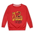 thumbnail image 1 of PMVFHDE Liquidation Automne Chandail en Molleton Col Rond Mode Enfants Personnalité Décontractée Imprimé Col Rond Sans Capuche Manches Longues Chandail en Molleton Rouge,150, 1 of 1