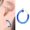 Blue, variant on Border Fashion Non Piercing Jewelry Europe And The United States Clip On Nose Ring Lip Earring Spring Hoops