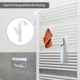 thumbnail image 3 of 8 pieces Towel Radiator Hooks, Towel Radiator Hook, White Plastic Radiator Hook, Bathroom Radiator Hooks, 3 of 5