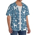 thumbnail image 2 of Kdxio Men's Hawaiian Shirt for Men Short Sleeve Shirt Poodle Dog Summer Casual Holiday Beach Button Down T-Shirts, 2 of 7