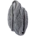 thumbnail image 2 of Orejeras de piel para exteriores de invierno de cachemira de punto cálido unisex (rayas blancas y negras), 2 of 5