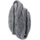thumbnail image 2 of Orejeras de Punto Cálidas ZHAOCHENG Unisex Piel de Invierno para Exteriores Gris a Cuadros, 2 of 5