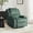 Style 2-Corduroy Gray Green, variant on UIXE Manual Recliner Chair, Corduroy Reclining Sofa Chair with Overstuffed Armrests & Backrest for Living Room, Nursery Armchair Bedroom Reading Seat, Dark Gray