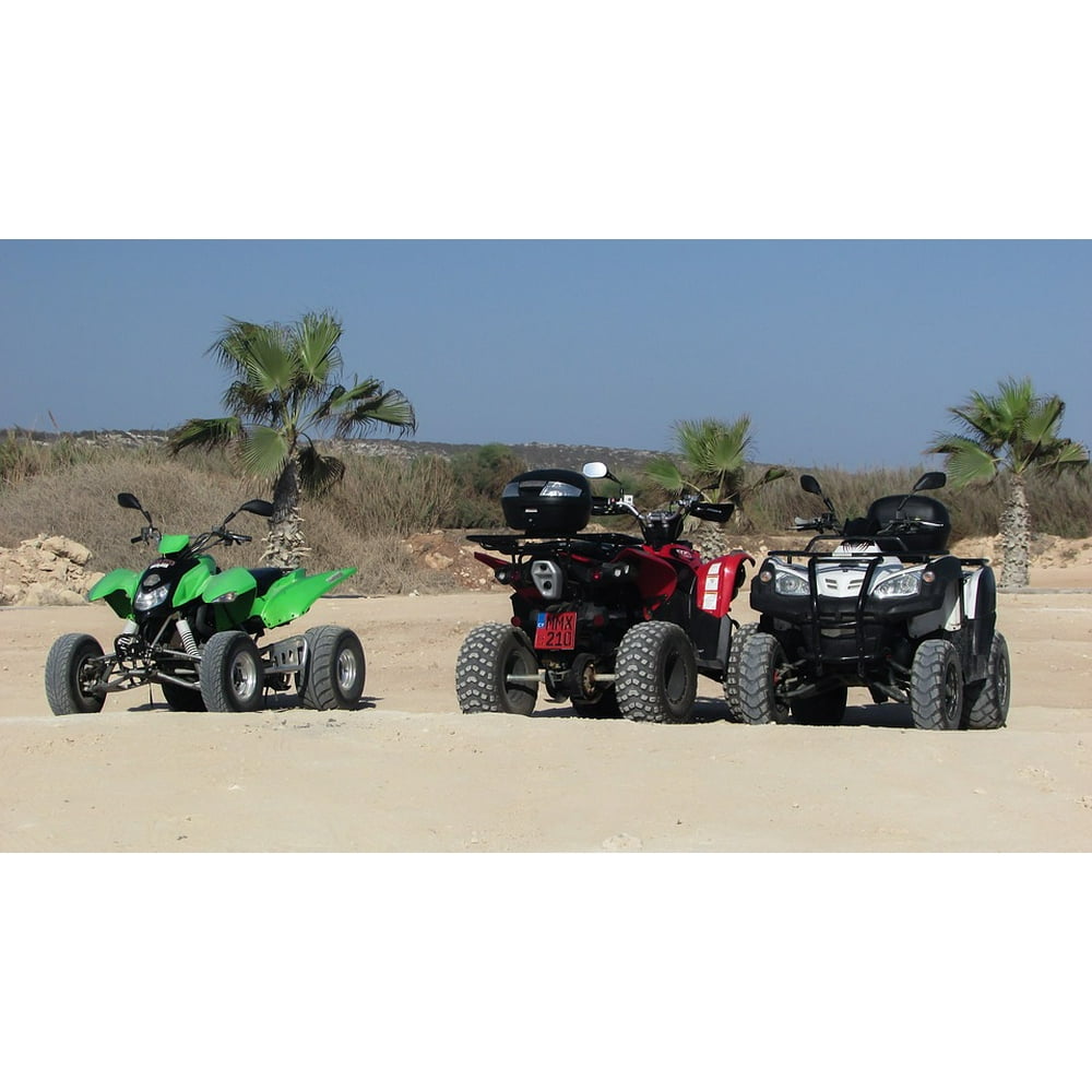 4 Wheel 4x4 Vehicle Dirt Adventure Quad Bike20 Inch By 30 Inch