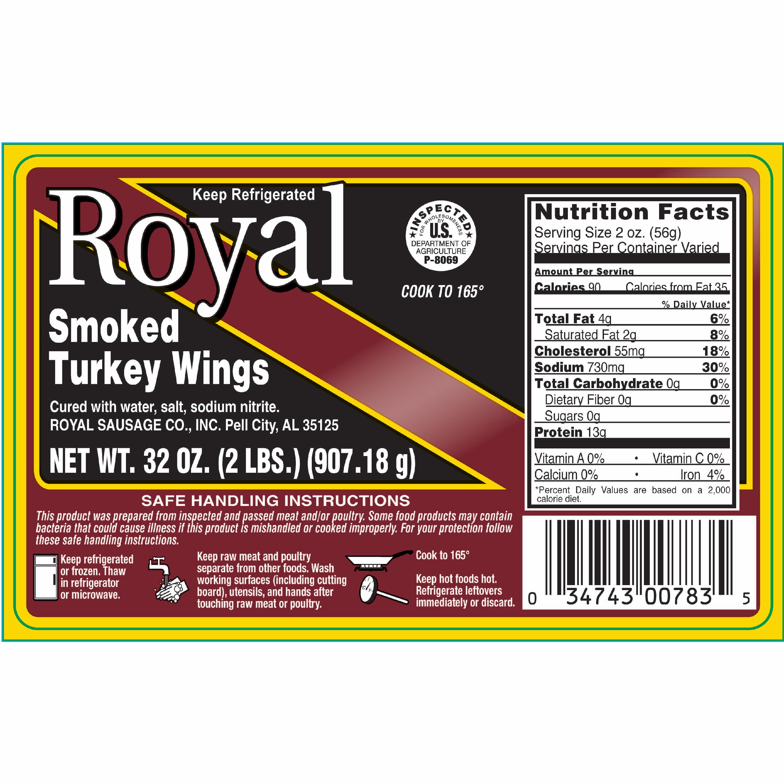 Royal Smoked Turkey Wings – Cajun Style