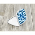 thumbnail image 2 of Letter N Chevron Blue and White Compact Mirror CJ1056-NSCM, 2 of 4