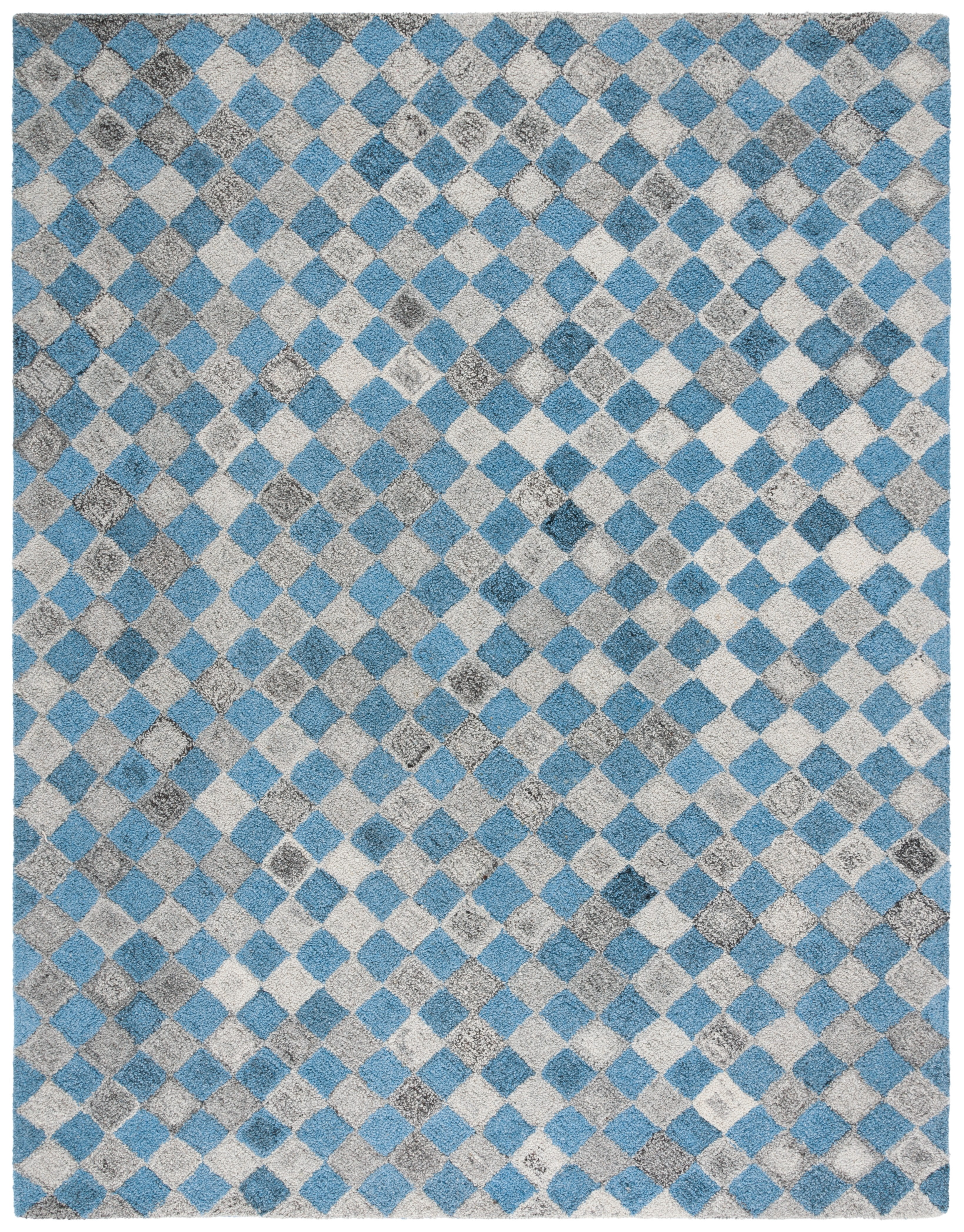 SAFAVIEH Abstract Creighton Geometric Area Rug, Gray/Blue, 8' x 10'