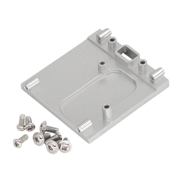 Repuestos para soporte de motor de coche RC 1/12, soporte fijo, accesorios y piezas de repuesto plateado