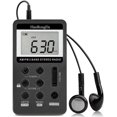 thumbnail image 1 of Mini Portable Stereo Radio,rechargeable,dsp Am Fm 2 Band Digital Receiver With Earphone(black), 1 of 4
