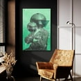 thumbnail image 5 of Epic Art 'Green Universe' by Elo Marc, Acrylic Glass Wall Art, 24"x36", 5 of 8