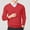 Red, variant on Kilaqueen Mens V Neck Sweater Solid Color Lightweight Long Sleeve Ribbed Knit Pullover Casual Trendy Fall Going Out Sweaters