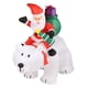 thumbnail image 5 of Decoración del oso polar de Santa NikouMX Inflable de Navidad Luminosa, 5 of 8