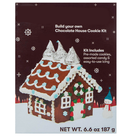 Build Your Own Chocolate House Cookie Kit With Hershey Kisses Mini Holiday House