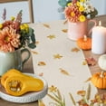 thumbnail image 4 of Table Runner Dresser Scarves 60 Inch Long,Thanksgiving Pumpkin Wheat Hedgehog Linen Dining Table Runners Farm Corn Maple Leaf on Flax Tabletop Scarf for Wedding Holiday Party Kitchen, 4 of 9