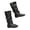 Knee High Boots-Black, variant on Goodw7 Womens Flat Ankle Booties, Soft Leather Pull-on Short Boots with Slouchy Shaft, Comfortable Casual Walking Shoes for Fall Winter Daily Wear