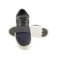 thumbnail image 4 of Creative Recreation Mens Cesario Lo Woven Sneakers in Navy/Pewter, 4 of 6
