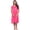 Pink, variant on Women's Cap Sleeve Rose Satin Nightgown