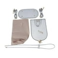thumbnail image 2 of Kit de fabricación de bolsos de cuero PU, juego de bolsos de punto DIY con almohadilla moldeadora de parte inferior de bolso hecho a mano Plata, 2 of 8