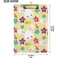 thumbnail image 3 of FMSHPON Easter Rabbits Bunny Clipboard Hardboard Wood Nursing Clip Board and Pull for Standard A4 Letter 13x9 inches, 3 of 8