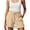 C-Beige401, variant on DHFJKG Women's Shorts 2026 Summer Casual Cute Ruffle Hem Shorts Comfy Elastic Drawstring Solid Color With Pockets Beach Stylish Bottoms