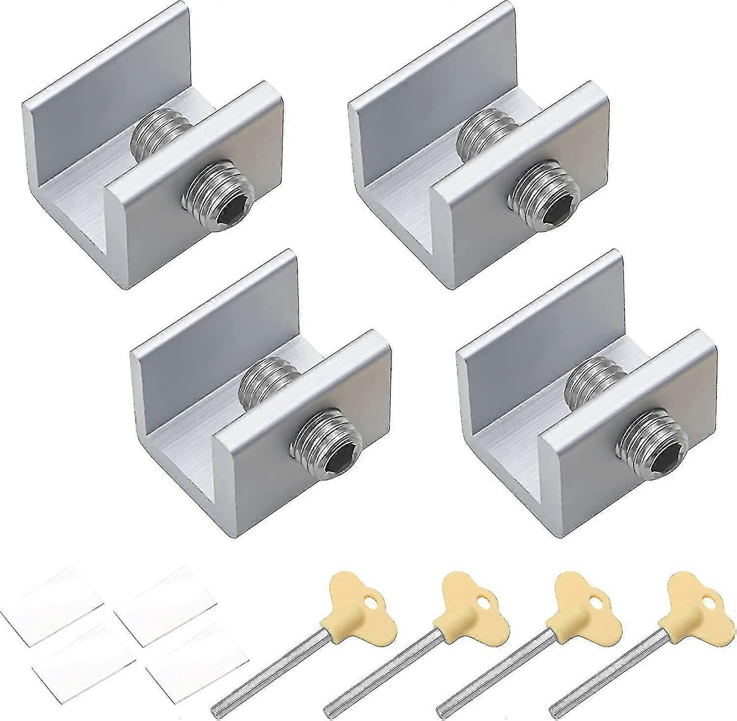 4 Pieces Sliding Window Locks Door Latches Window Restraints Anti ...