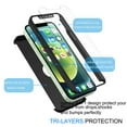 thumbnail image 4 of iPhone 12 Pro Max Case, iPhone 12 Pro Max (6.7 inch) Case Sturdy, Hard Plastic Case 360 Full Body Shockproof Protection With Tempered Glass Screen Protector Case for iPhone 12 Pro Max -Purple, 4 of 8
