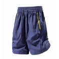 thumbnail image 6 of Aimik Athletic Shorts for Men Drawstring Waist Solid Color Mens Shorts with Zip Pockets Summer Quick Dry Fitness Shorts for Gym, 6 of 6