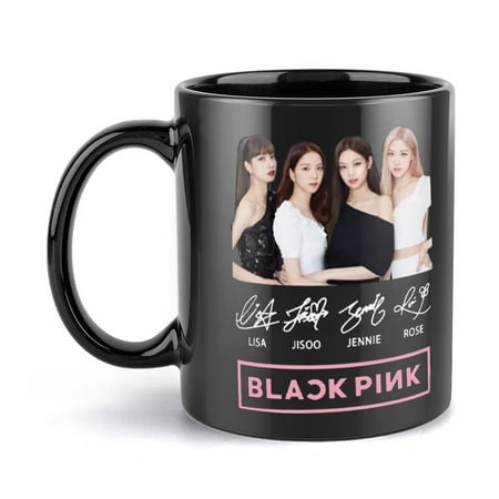

BLACKPINK Ceramic black double-sided mug coffee and tea cup 11oz