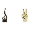 thumbnail image 1 of Escultura abstracta de fuego,Estatua de arte abstracto,adorno para decoración del hogar,Escultura de estatua,Estatuas y figuras de gestos con los dedos de la mano,Esculturas de manos de, 1 of 8