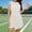 White, variant on QUNYINEY Workout Casual Dresses for Women Sleeveless Summer Green Mini T-Shirt Dress Tennis with Built-In Shorts Athletic Crew Neck Slim Fit Dresses