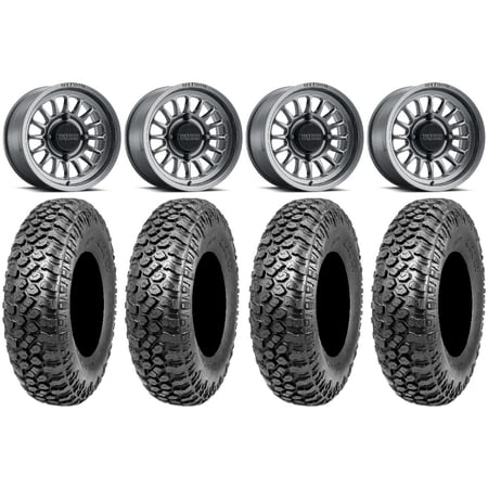 Method 411 15 Ti (5+2) Wheels 32 RAZR XT Tires Can-Am Maverick X3 / Honda Pioneer 1000 / Talon