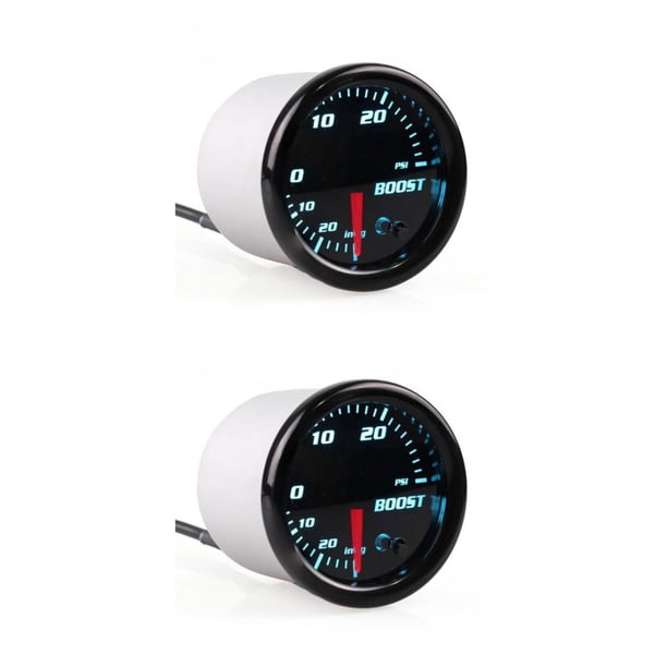 Medidor de impulso de turbos digitales Scienceny 2piezas PSI del turbocompresor